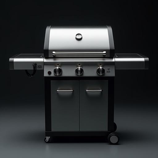 En modern och blank premium gasolgrill